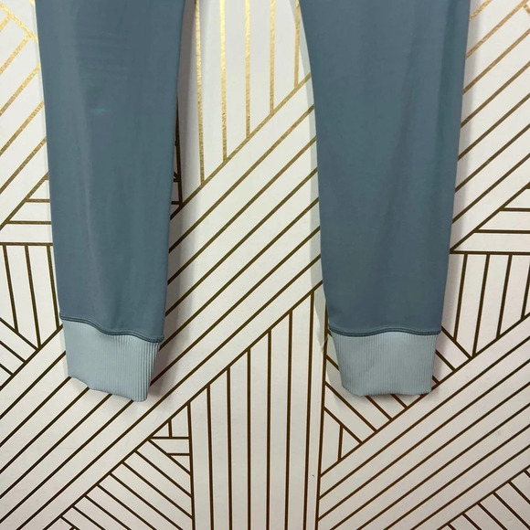 Athleta Elation Rib Trim 7/8‎ Tight Gray Seafoam Green Size Medium Tall - Picture 9 of 12